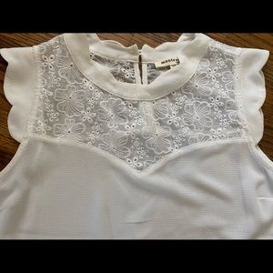 White sleeveless blouse NWOT